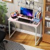 FDW Computer Desk 32/39/47/55 inch Length Study Writing Table Adjustable feet for Home Office - 2 of 4