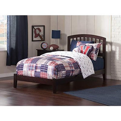 AFI Furnishings Richmond Twin Traditional Bed with Open Footboard and Turbo Charger in Espresso