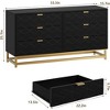 Drawer Storage Cabinet, Dresser for Bedroom, 53.5" Dresser Organizer with Metal Handle and Legs - 3 of 4