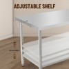 Stainless Steel Food Prep Table,Kitchen Work Table with Adjustable Under Shelf,Utility Table with Hooks for Restaurant,Garage,Hotel and Home - 3 of 4