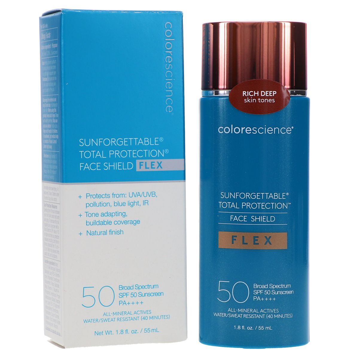 Colorescience Sunforgettable Total Protection Face Shield Flex SPF 50 Rich Deep 1.8 oz
