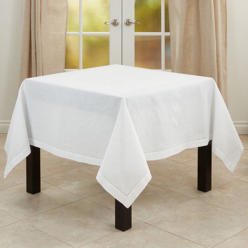 Saro Lifestyle Hemstitched Tablecloth, 1 of 6