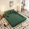 AENKYO Oversized Foldable Sofa Bed, 78.7” 3-in-1 Convertible Futon with Teddy Fabric & Fixed Frame, Space-Saving Design - 2 of 4