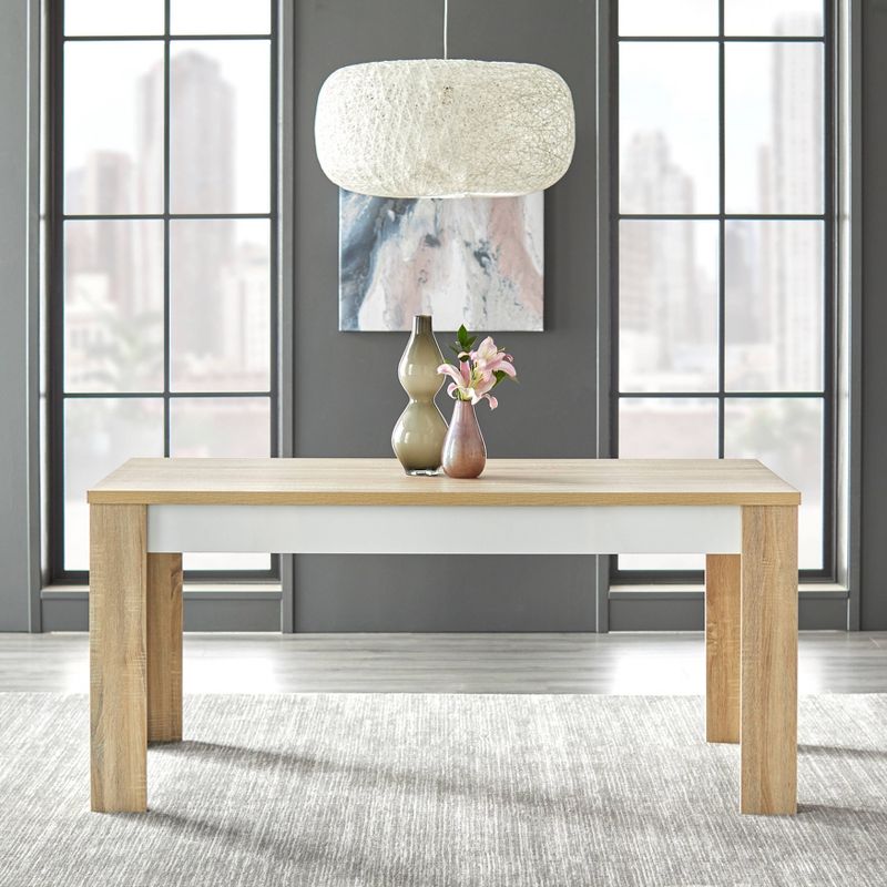 Mandy Dining Table Natural/White - Buylateral, 3 of 8