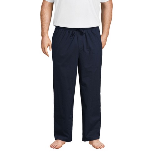 Lands' End Men's Big Poplin Pajama Pants - 3x Big - Radiant Navy : Target