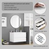 GDFStudio Wrens 32" Modern Wall-Mounted Bathroom Vanity with Ceramic Sink - 4 of 4