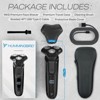 HUMMINGBIRD MK8 Premium Rotary Face Shaver, Rechargeable Wet & Dry Electric Shaver with Pop-up Trimmer, Waterproof, Cordless, Rechargeable Travel Case - 3 of 4