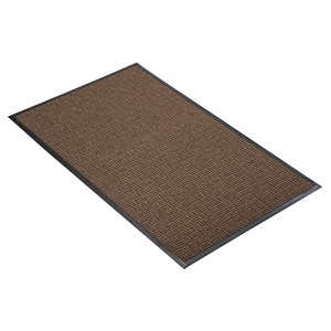Notrax 3'x5' Solid Doormat Brown: Indoor & Outdoor Utility Floor Mat, Low Pile, Rubber Backing, Rectangle Shape - 1 of 4