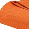 HomeRoots Queen Burnt Orange Cotton Woven Geometric Blanket - 4 of 4