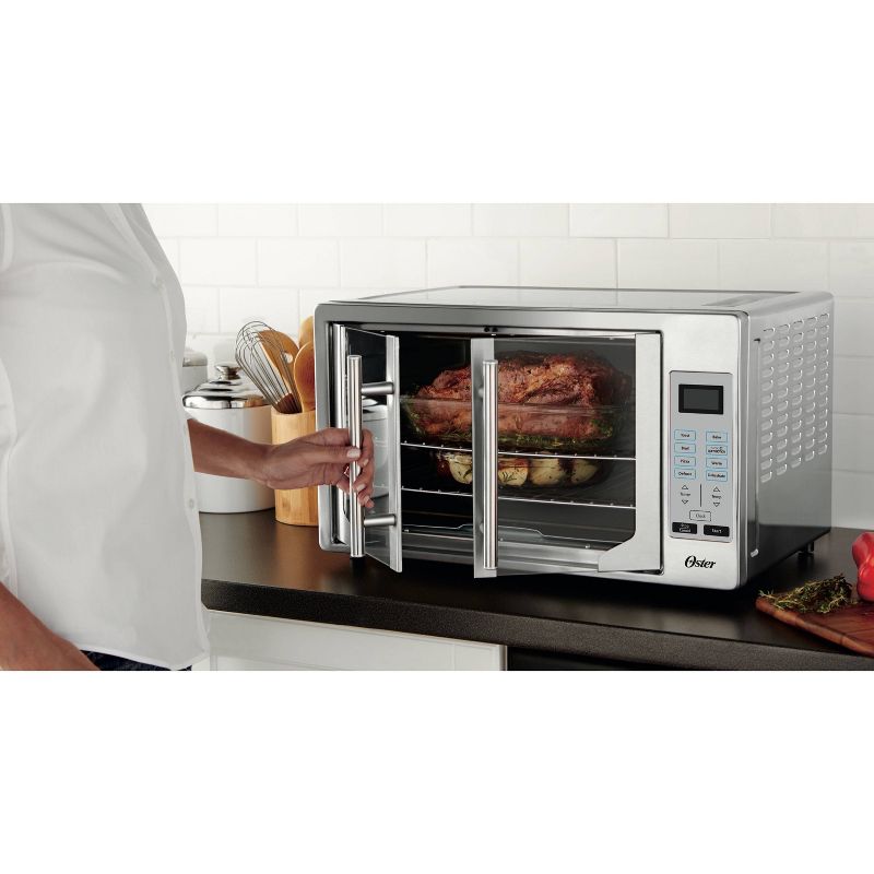 Oster French Door Digital Toaster Oven - Silver, 4 of 7