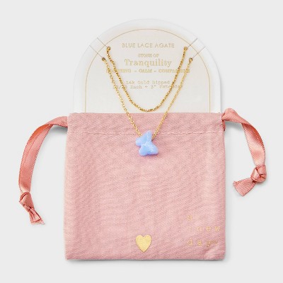 14K Gold Dipped Butterfly Multistrand Necklace - A New Day™