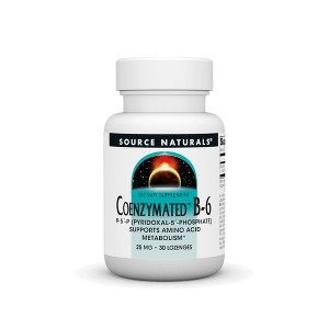 Coenzymated B-6 Sublingual 25mg by Source Naturals, Inc.  -  30 Lozenge - 1 of 3