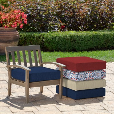Sapphire Blue Polyester Outdoor Deep Seat Cushion