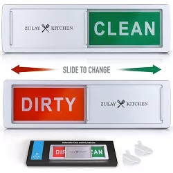 Zulay Dishwasher Clean Dirty Magnet Sign - Strong Clean Dirty Dishwasher Magnet for Stainless Steel & Other Magnetic Surfaces
