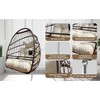 CAVINAS Egg Outdoor Hammock Basket Swing Chair with UV Resistant Cushion and Foldable Frame,Porch Swing for Balcony,Garden,Courtyard - 4 of 4