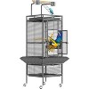 Large Bird Cage 61-inch Playtop Metal Bird Cages with Rolling Stands, Feed Bowls for Parakeets, Conures, Parrot Cage for Medium Large Breed - 2 of 4