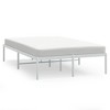 vidaXL Metal Bed Frame White 53.1 in.x74.8 in. - 2 of 4