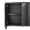 ORRD Farmhouse 4-Door Accent Cabinet – Rustic Storage Sideboard with Natural Finish - 4 of 4