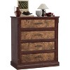 Farmhouse 4-Drawer Dresser w/ Metal Pulls - Rustic Wood Tall Chest for Bedroom Focused or Multi-Room Use, TV Stand - 2 of 4