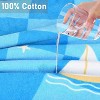 Tirrinia Kids 100% Cotton Beach Towel, Surf Beach Bath Swim Hooded Towels for Girls Toddler Gift, 24 by 52-inch - 4 of 4
