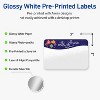 Avery Labels, 2" x 3", Silver-Snowflakes, Glossy, 80ct - 2 of 4