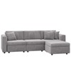 Buenhomino 99" Velvet Modular Sectional Sofa with Storage – Spacious, Convertible Living Room Couch with Deep Seating - 3 of 4