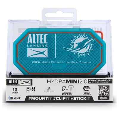 Altec Lansing HydraMini 2.0 – Miami Dolphins, Wireless Magnetic Bluetooth Speaker