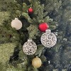 4E's Novelty 12 Pack Shatterproof White Christmas Ball Ornaments - White Swirl Christmas Balls 3.15"/80mm, Large Ornaments for Christmas Tree Deco - 4 of 4