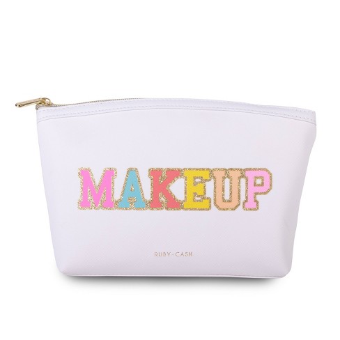 Pouch Multicolor Compartment Makeup Bag, For Cosmetic,Makeup, Rectangle