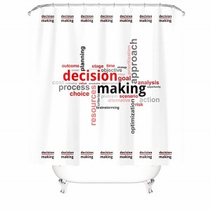 Making Decision Shower Curtains for Bathroom Waterproof Fabric Bath Curtain Durable Soft Stylish Bathroom Decor 72x72 Inch - 1 of 1