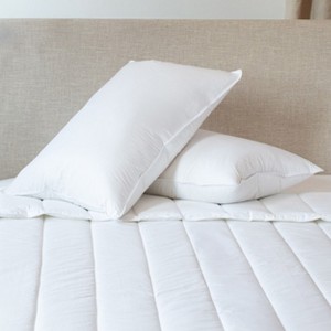 2 Pack Medium Down & Feather Chamber Bed Pillow | BOKSER HOME - 1 of 4
