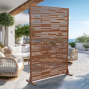 PexFix Outdoor Metal Privacy Screen Garden Fence in Shine Pattern - 1 of 4