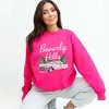 Simply Sage Market Women's Graphic Sweatshirt Beverly Hills Retro Car - 2 of 2