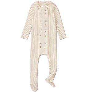 MiniMoi Baby and Toddler Sweater Rib Footie - 1 of 3