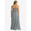 Jessica London Women's Plus Size Stretch Knit Blouson Maxi Dress - 3 of 4