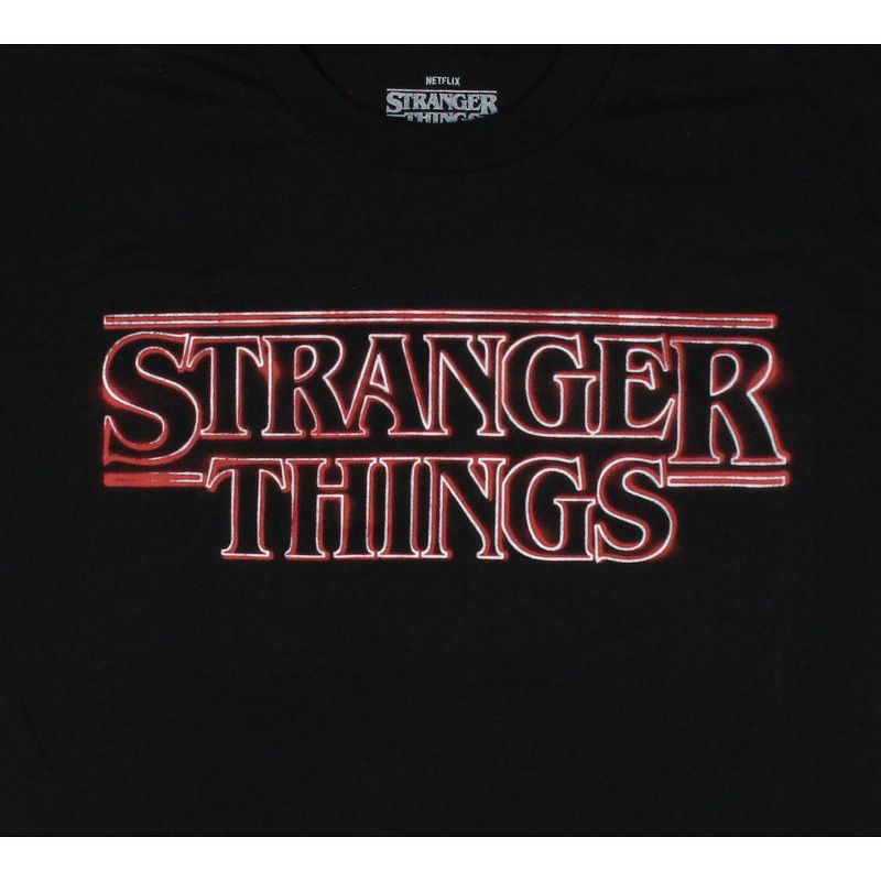 Stranger Things Men's Spray Paint Series Title Logo Big & Tall T-Shirt, 2 of 4