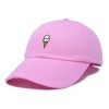 Dalix Double Scoop Ice Cream Embroidered Mens Cotton Dad Hat Baseball Cap - 4 of 4