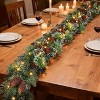 Coucheta 9Ft Christmas Boughs Tips, Artificial Pine Cypress Greenery Garland, Decorations Holiday Indoor Outdoor - 4 of 4