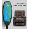 GardenJoy Power Lift Recliner Chair w/ Dual Motors Massage & Heat Fabric Grey USB Ports & Cup holder - 4 of 4