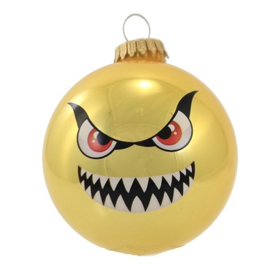 Christmas By Krebs 3.0 Inch Monster Ball Face Halloween Tree Ornaments 