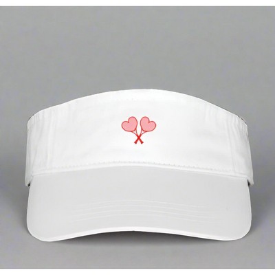 Love All Tennis Crossed Heart Women's Visor