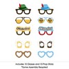 Big Dot of Happiness Oktoberfest Glasses - Paper Card Stock Party Photo Booth Props Kit - 10 Count - 3 of 4