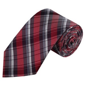 Men's Plaid 3.25 Inch Wide And 58 Inch Long Woven Neckties - 1 of 4