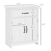 Aghana Digitals White Bathroom Cabinet with Drawer, Adjustable Shelf, Anti-Tipping Design & - 3 of 4