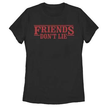 Women's Stranger Things Friends Don't Lie Character Pose T-shirt ...