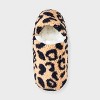 Women's Cozy Fleece High Cut Pull-On Slipper Socks with Grippers - 3 of 4