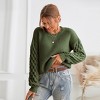 Women‘s Cream Sweater Long Sleeve Honeycomb Knit Pullover -Cupshe - 4 of 4