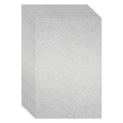 Bright Creations 24 Sheets White Glitter Cardstock Paper for Scrapbooking, Arts, DIY Sparkle Crafts, 280GSM, 8.5 x 11 in