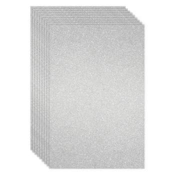Hygloss Products Holographic Card Stock-8.5x11 10pt, 5 Sheets,  Sparkle-Silver