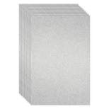 Best Paper Greetings 24 Sheets Silver Glitter Cardstock Paper for Scrapbooking, Arts, DIY Sparkle Crafts, 250gsm, Double-Sided, 8 x 12 In